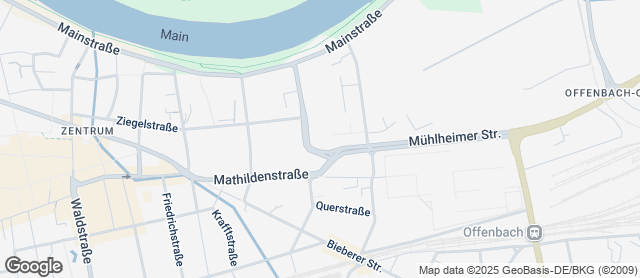 Karte mit Standort von Der Bäcker Eifler -  Offenbach Arthur Zitscher Straße