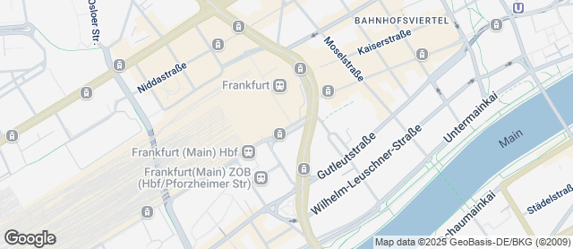Karte mit Standort von Der Bäcker Eifler -  Hauptbahnhof