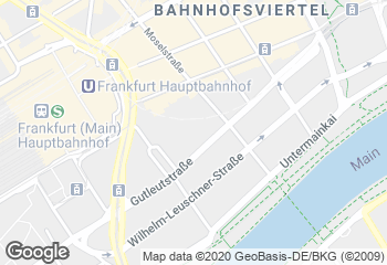 Karte mit Standort von geschlossen