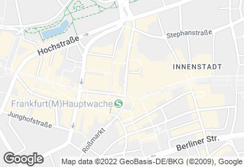 Karte mit Standort von Der Bäcker Eifler - Große Eschenheimer Straße