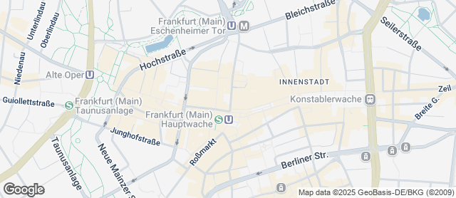 Karte mit Standort von Der Bäcker Eifler - Große Eschenheimer Straße