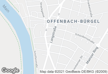 Karte mit Standort von Bäckerei Beck