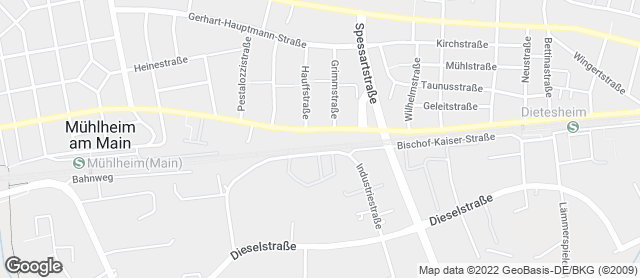 Karte mit Standort von Der Bäcker Eifler - Mühlheim Schillerstraße