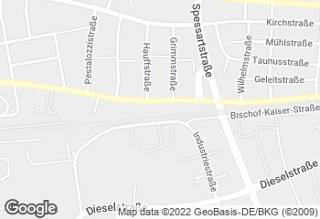 Karte mit Standort von Der Bäcker Eifler - Mühlheim Schillerstraße