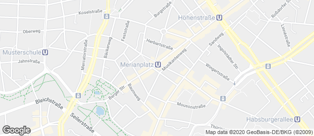 Karte mit Standort von Der Bäcker Eifler - Hegelstraße