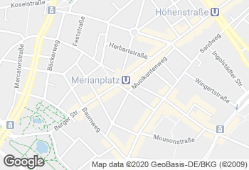 Karte mit Standort von Der Bäcker Eifler - Hegelstraße
