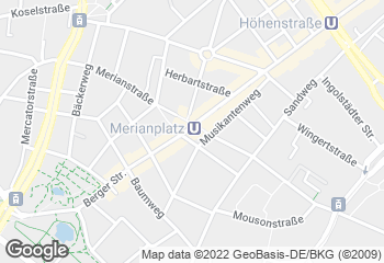 Karte mit Standort von Der Bäcker Eifler - Hegelstraße