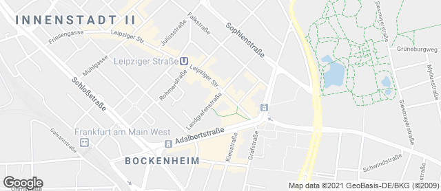 Karte mit Standort von Bäckerei und Konditorei Huck GmbH