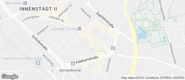 Karte mit Standort von Der Bäcker Eifler - Leipziger Straße