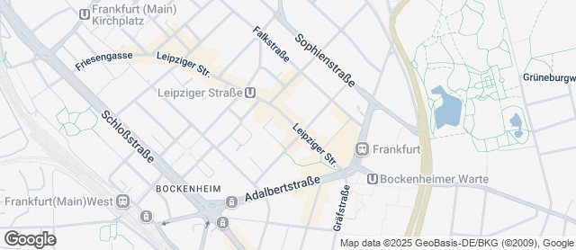 Karte mit Standort von Der Bäcker Eifler - Leipziger Straße