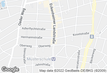 Karte mit Standort von Der Bäcker Eifler - Eckenheimer Landstraße