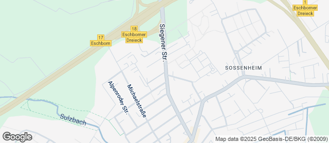 Karte mit Standort von Der Bäcker Eifler - Siegener Straße