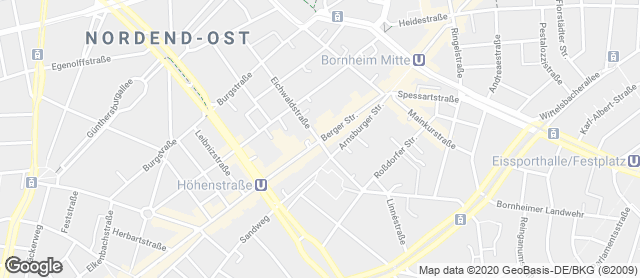 Karte mit Standort von Der Bäcker Eifler - Berger Straße 143