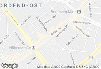 Karte mit Standort von Der Bäcker Eifler - Berger Straße 143