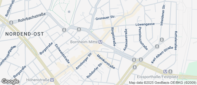 Karte mit Standort von Der Bäcker Eifler - Saalburg Straße