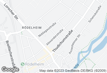 Karte mit Standort von Bäckerei und Konditorei Huck GmbH