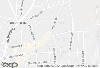 Karte mit Standort von Der Bäcker Eifler - Berger Straße 298