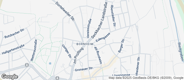 Karte mit Standort von Der Bäcker Eifler - Seckbacher Landstraße 59