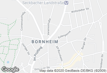 Karte mit Standort von Der Bäcker Eifler - Seckbacher Landstraße 8