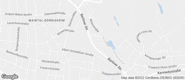 Karte mit Standort von Der Bäcker Eifler -  Dörnigheim Berliner Straße
