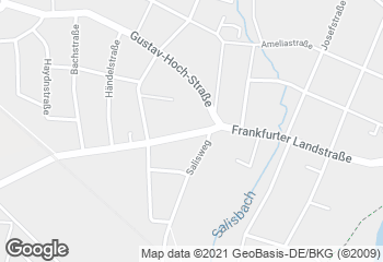 Karte mit Standort von Philippi´s Backstube, Fachgeschäft Hanau