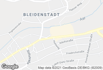 Karte mit Standort von Backhaus Dries