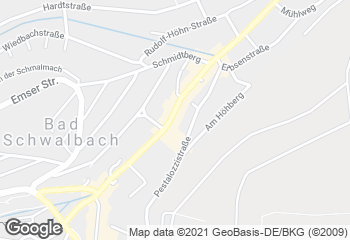 Karte mit Standort von Bäcker Huth