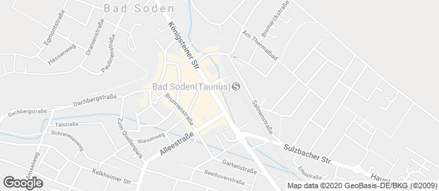 Karte mit Standort von Mühlenbäckerei Rudolf Jung GmbH Filiale Bad Soden (Tegut)