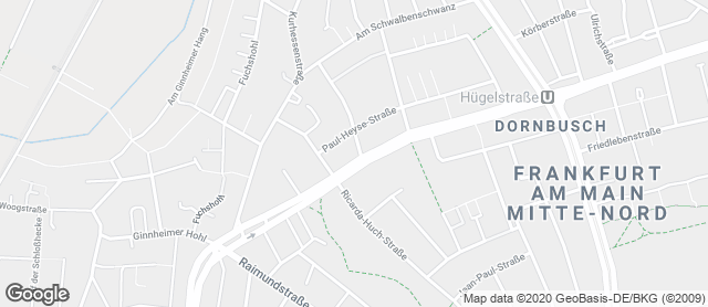 Karte mit Standort von Bäckerei und Konditorei Huck GmbH