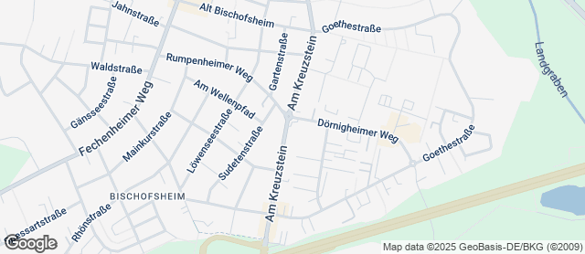 Karte mit Standort von Der Bäcker Eifler -  Bischofsheim Am Kreuzstein