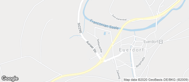 Karte mit Standort von Bäckerei Schmitt GmbH Filiale im REWE Euerdorf