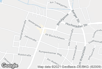 Karte mit Standort von Bäckerei Weber