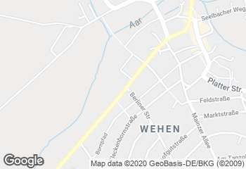Karte mit Standort von Schranks Bäckerei und Café