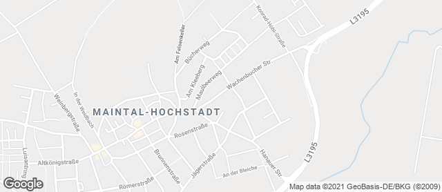 Karte mit Standort von Bäckerei/Konditorei Ohl