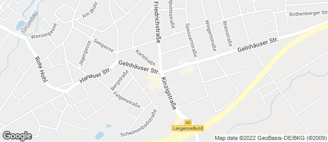 Karte mit Standort von Der Bäcker Eifler - Langenselbold