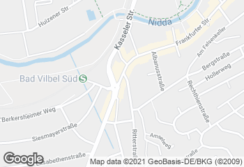 Karte mit Standort von Philippi´s Backstube Bad Vilbel
