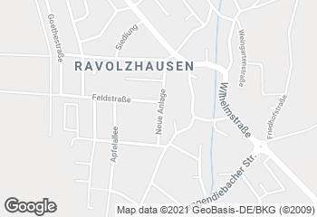 Karte mit Standort von Bäckerei Rudi Bär