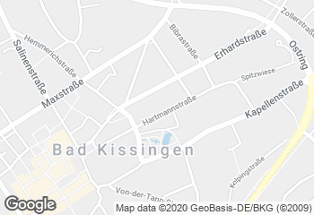 Karte mit Standort von Bäckerei Schmitt GmbH Filiale Norma Bad Kissingen