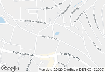 Karte mit Standort von Bäckerei Biebrich GbR