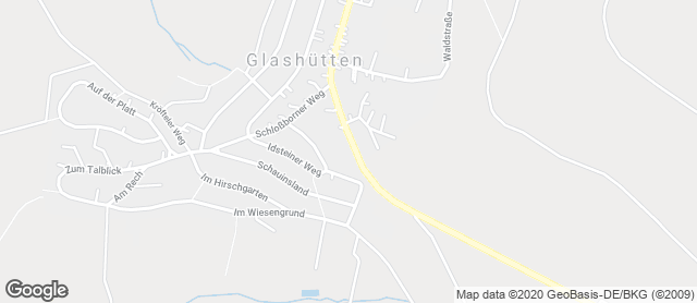 Karte mit Standort von Mühlenbäckerei Rudolf Jung GmbH Filiale Glashütten (REWE)