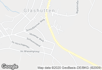 Karte mit Standort von Mühlenbäckerei Rudolf Jung GmbH Filiale Glashütten (REWE)