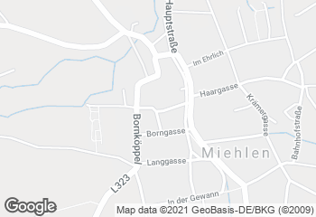 Karte mit Standort von Bäckerei Minor