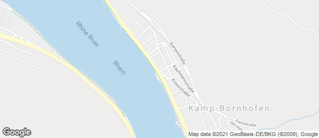 Karte mit Standort von Rewe Kamp-Bornhofen