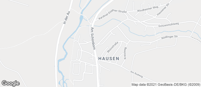 Karte mit Standort von Bäckerei Hedrich