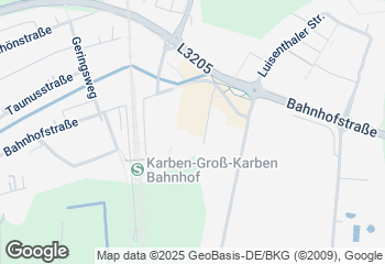 Karte mit Standort von Bäckerei Künkel GmbH  Karben-Kloppenheim