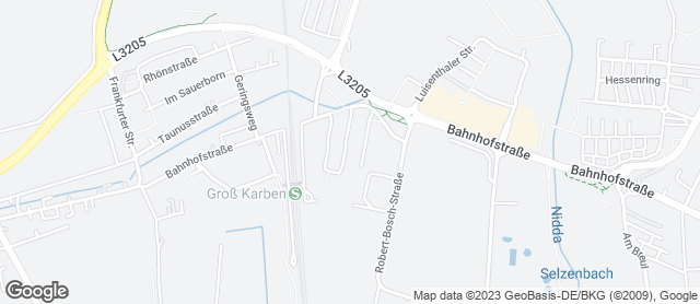 Karte mit Standort von Bäckerei Künkel GmbH  Karben-Kloppenheim