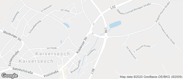 Karte mit Standort von Vollkornbäckerei Barth Gmbh REWE-Center Kaisersesch