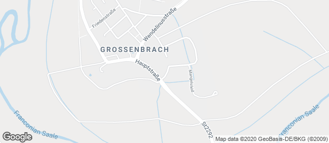 Karte mit Standort von Bäckerei Schmitt GmbH Filiale im Penny-Markt Großenbrach
