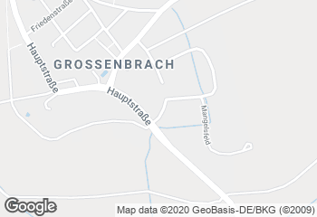 Karte mit Standort von Bäckerei Schmitt GmbH Filiale im Penny-Markt Großenbrach