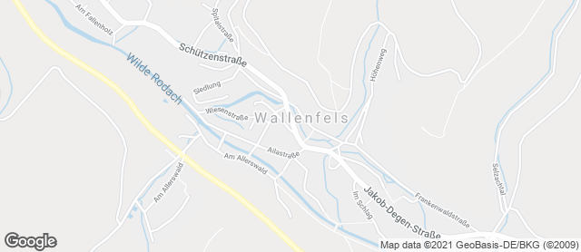 Karte mit Standort von Bäckerei Schauer; Inh. Bernd Schauer